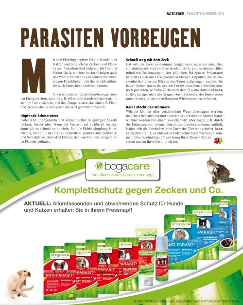 Alles für mein Tier - Fressnapf Magazin März/April