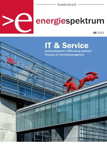 N-ERGIE, Systemintegration und Prozessoptimierung im Vertriebsmanagement, Referenzbericht, energiespektrum 10-2013