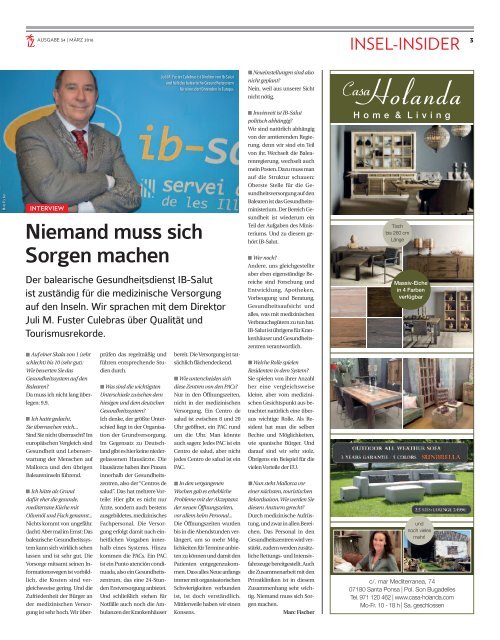 Die Inselzeitung Mallorca März 2016