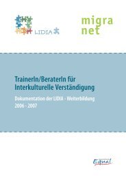 TrainerIn/BeraterIn für Interkulturelle Verständigung - Lidia Bayern