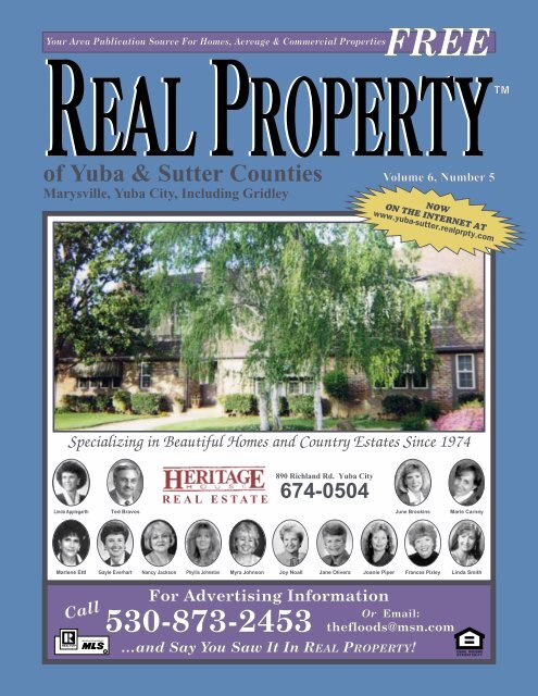 Marysville, Yuba City, Including Gridley - Real Property of Yuba