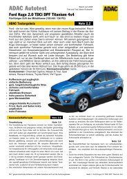 Umfassender Test Ford Kuga 2 0 Tdci Titanium 4x4 Adac
