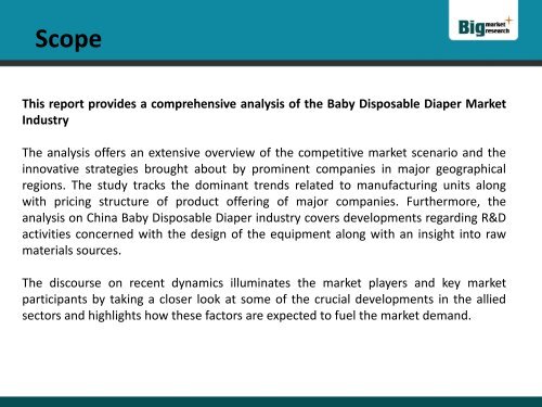 China Baby Disposable Diaper Industry 2015