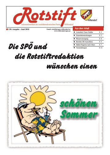 Liebe Gemeindebürgerinnen und -bürger! - SPÖ Wilfersdorf