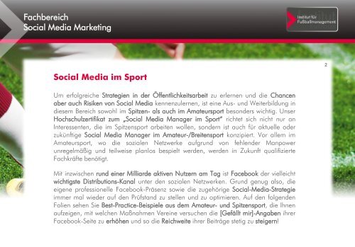 Best Practice Social Media Sport