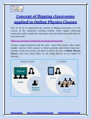 Concept of flipping classrooms applied in Online Physics Classes