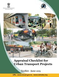 Appraisal Checklist for Urban Transport Projects