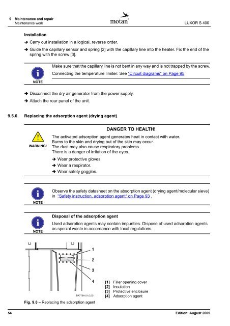 Operating Manual LUXOR S 400