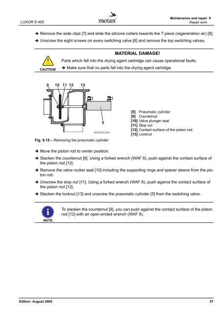 Operating Manual LUXOR S 400