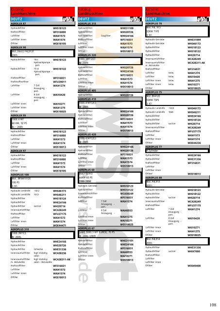 Katalog Landmaschinen