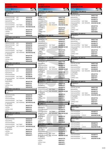 Katalog Landmaschinen