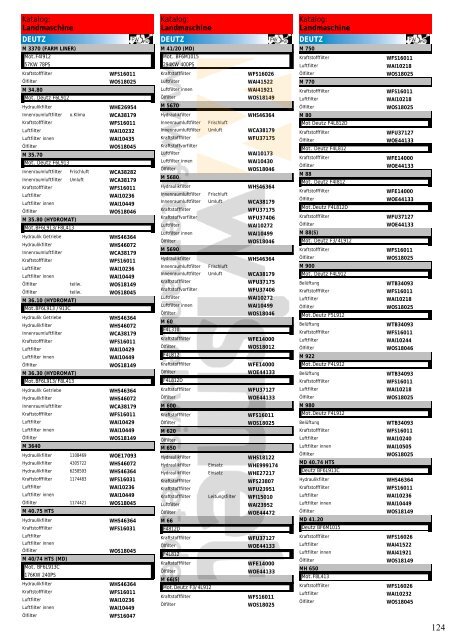 Katalog Landmaschinen