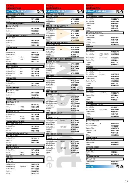 Katalog Landmaschinen