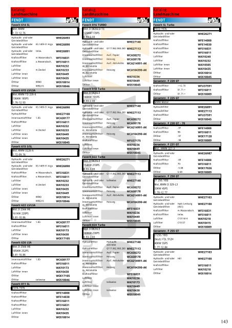 Katalog Landmaschinen