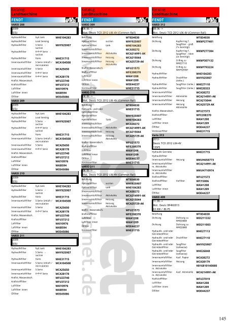 Katalog Landmaschinen