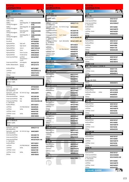 Katalog Landmaschinen