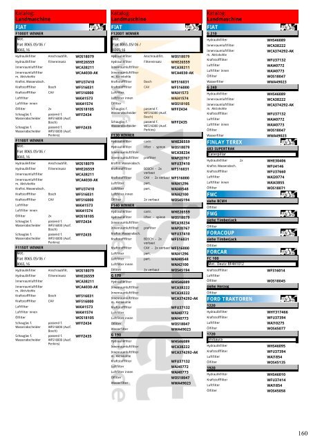 Katalog Landmaschinen