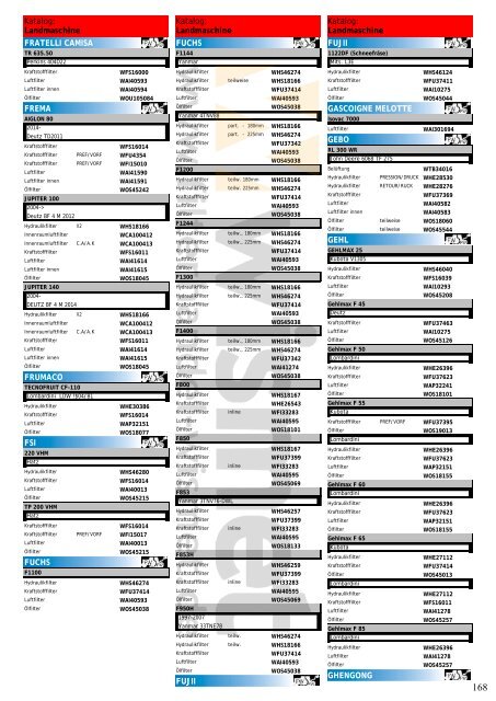 Katalog Landmaschinen