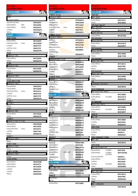 Katalog Landmaschinen