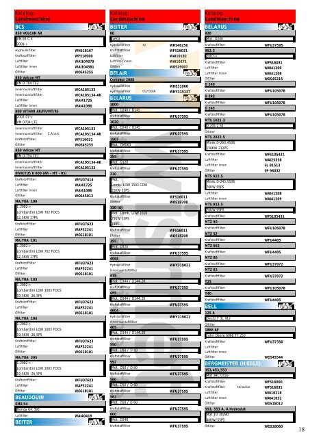 Katalog Landmaschinen