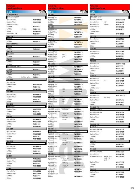 Katalog Landmaschinen