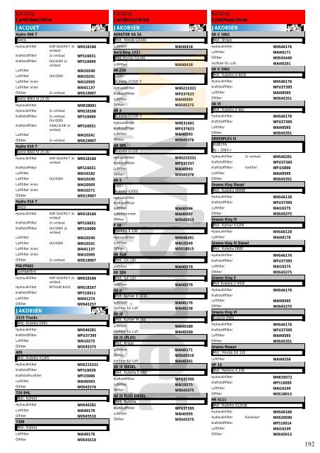 Katalog Landmaschinen