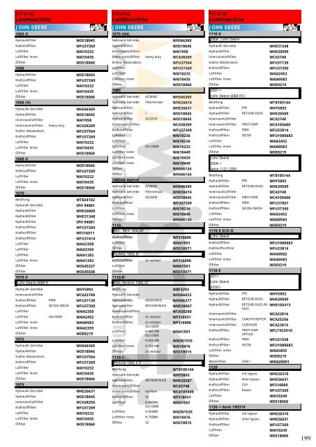 Katalog Landmaschinen