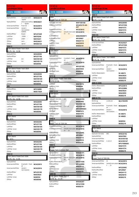 Katalog Landmaschinen