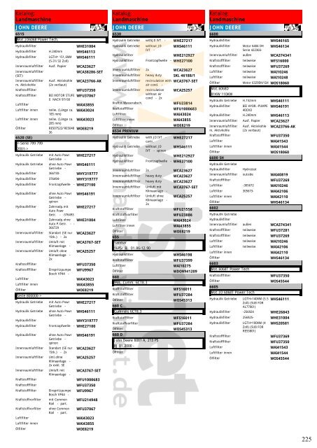 Katalog Landmaschinen