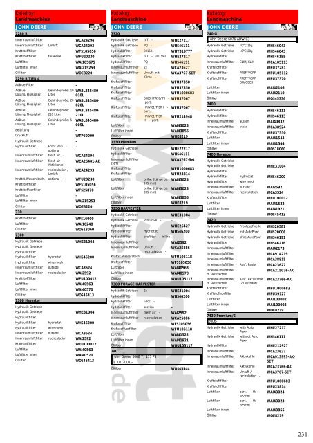 Katalog Landmaschinen