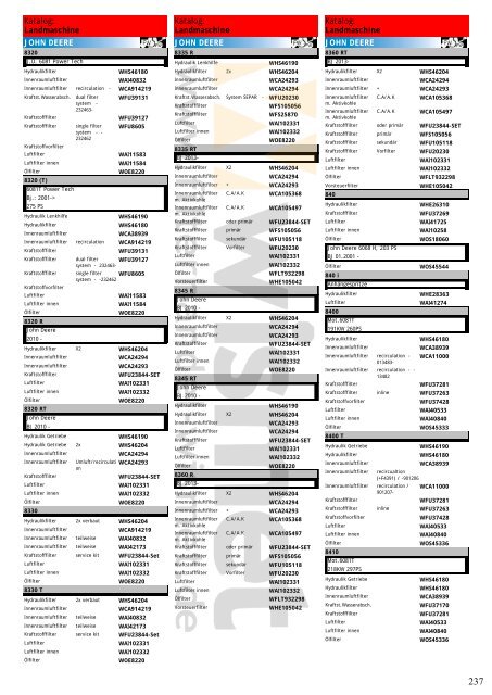 Katalog Landmaschinen