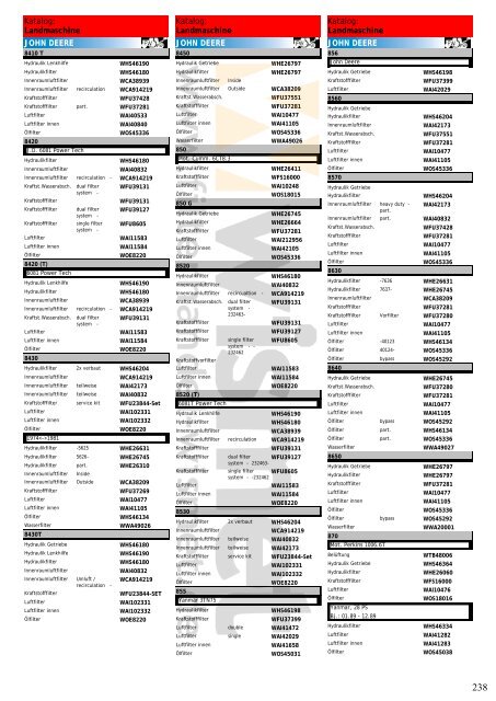 Katalog Landmaschinen