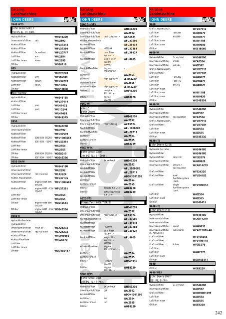 Katalog Landmaschinen