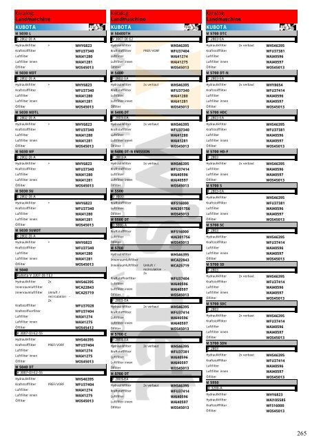 Katalog Landmaschinen