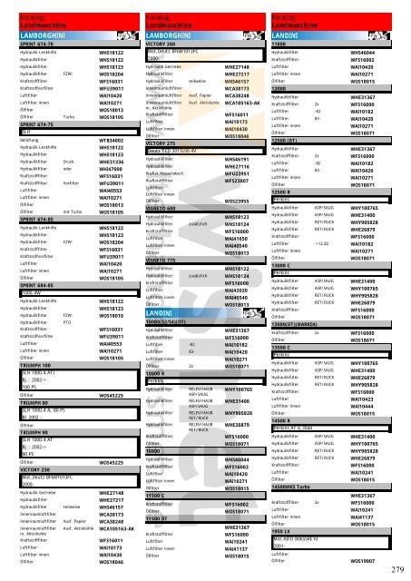 Katalog Landmaschinen