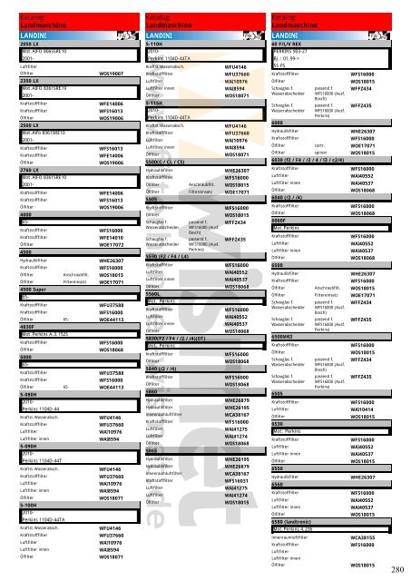 Katalog Landmaschinen