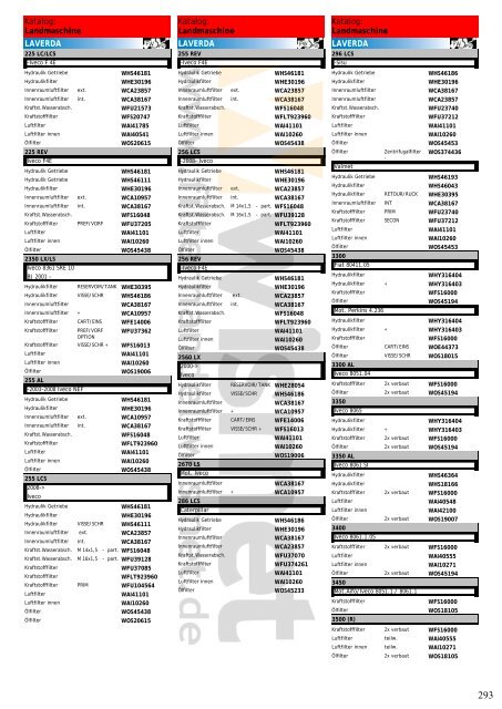 Katalog Landmaschinen