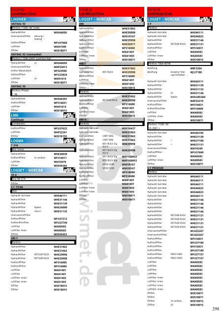 Katalog Landmaschinen