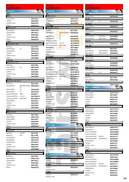 Katalog Landmaschinen