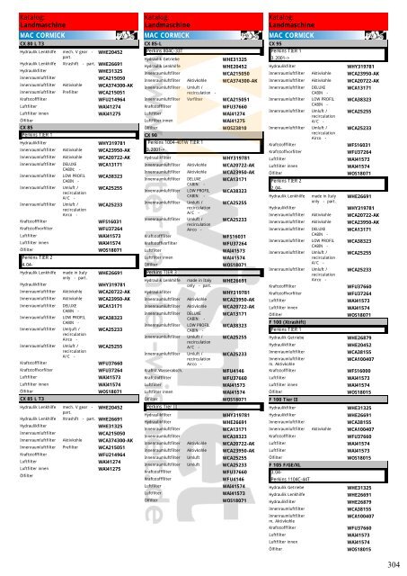 Katalog Landmaschinen