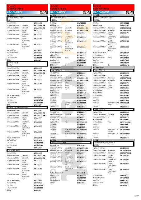 Katalog Landmaschinen