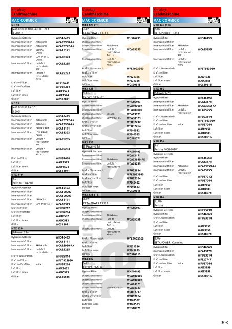 Katalog Landmaschinen