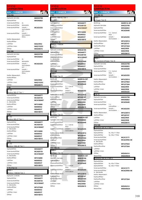 Katalog Landmaschinen