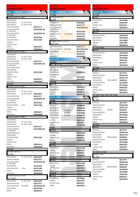 Katalog Landmaschinen