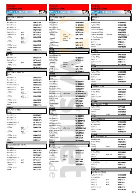 Katalog Landmaschinen