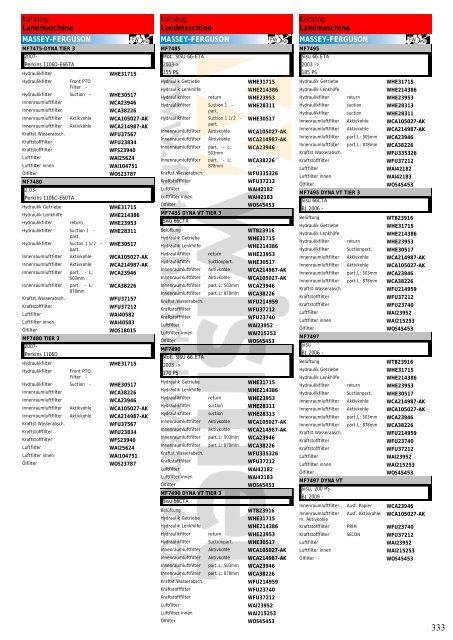 Katalog Landmaschinen