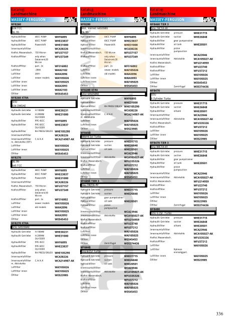 Katalog Landmaschinen