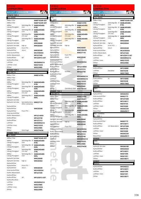 Katalog Landmaschinen