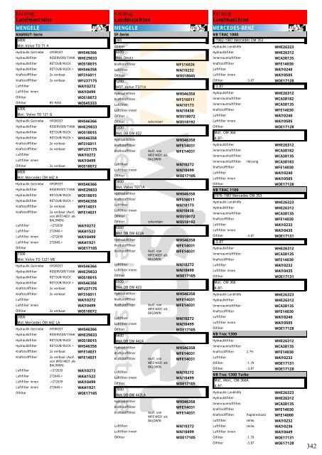 Katalog Landmaschinen