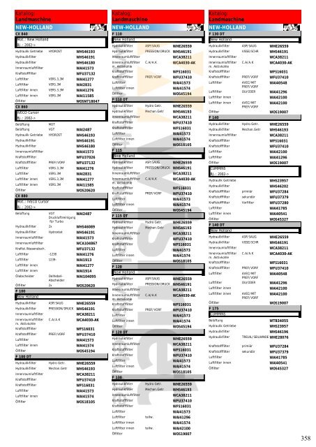 Katalog Landmaschinen